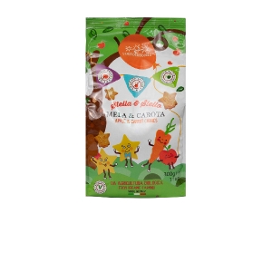 Bánh qui táo cà rốt hữu cơ cho bé Sottolestelle 300g